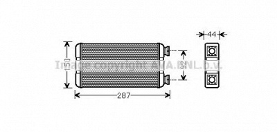 AVA QUALITY COOLING rt6457 -  Теплообменник, отопление салона